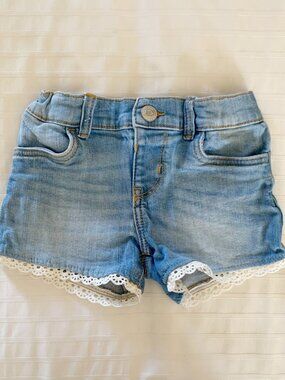 OshKosh Jean Shorts with Eyelet Trim • 3T